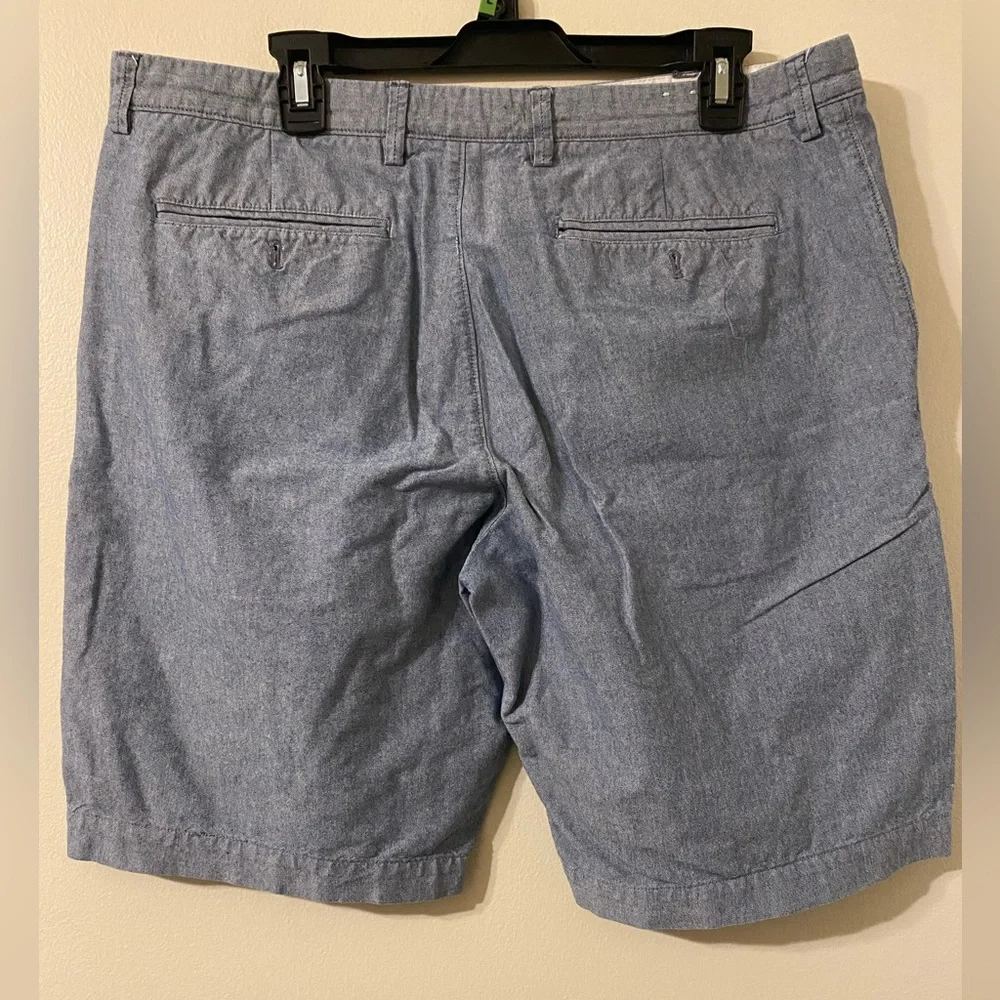 Mens Blue J. Crew Flat Front 100% Cotton 4-Pocket Shorts 36‎ Waist